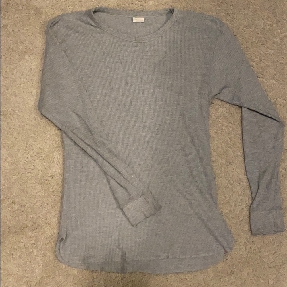Grey Waffle Thermal top